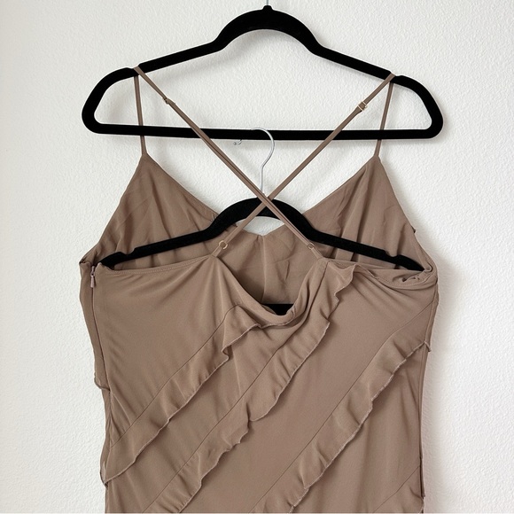 NEW Show Me Your Mumu Romance Ruffle Maxi Dress in Dune Chiffon sz XXL - Picture 6 of 9